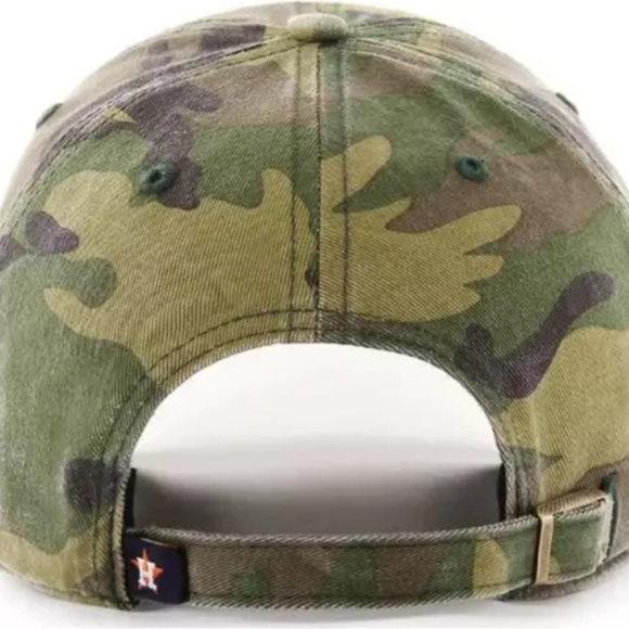 '47 Brand Houston Astros Camo Clean Up Adjustable Dad Hat One Size NEW - Picture 8 of 9